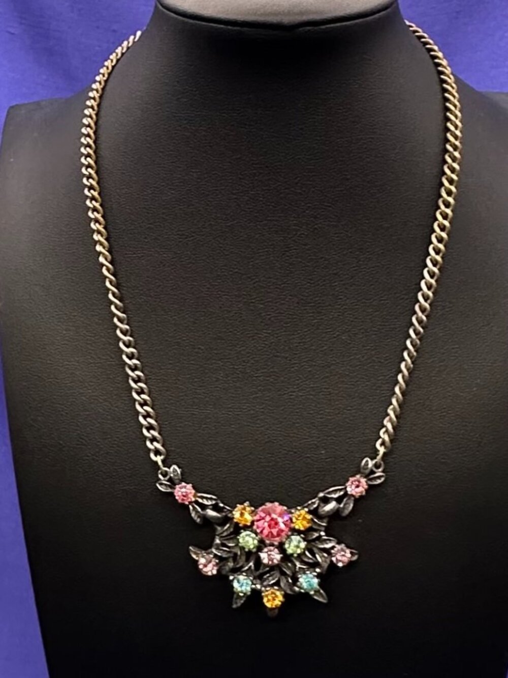 VTG Coro “Fruit Salad” Bronze-Tone Necklace